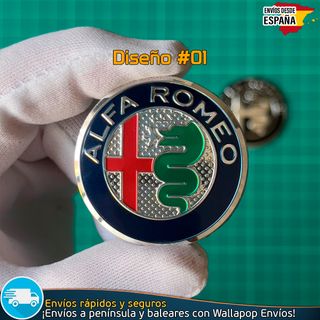 Emblema Volante Alfa Romeo 40mm Adhesivo Metálico