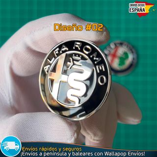 Emblema Volante Alfa Romeo 40mm Adhesivo Metálico