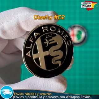 Emblema Volante Alfa Romeo 40mm Adhesivo Metálico