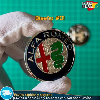 Emblema Volante Alfa Romeo 40mm Adhesivo Metálico