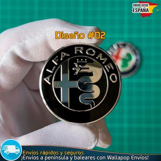 Emblema Volante Alfa Romeo 40mm Adhesivo Metálico