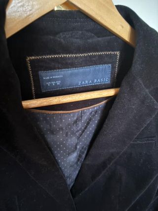 Chaqueta americana terciopelo