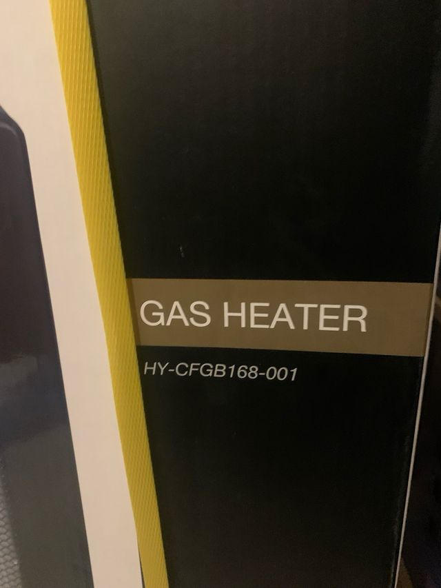 Estufa de gas PRECINTADA