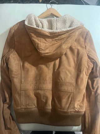 Chaqueta de ante y borreguito de mujer