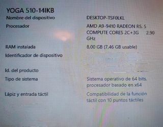 Portátil Lenovo Yoga 510