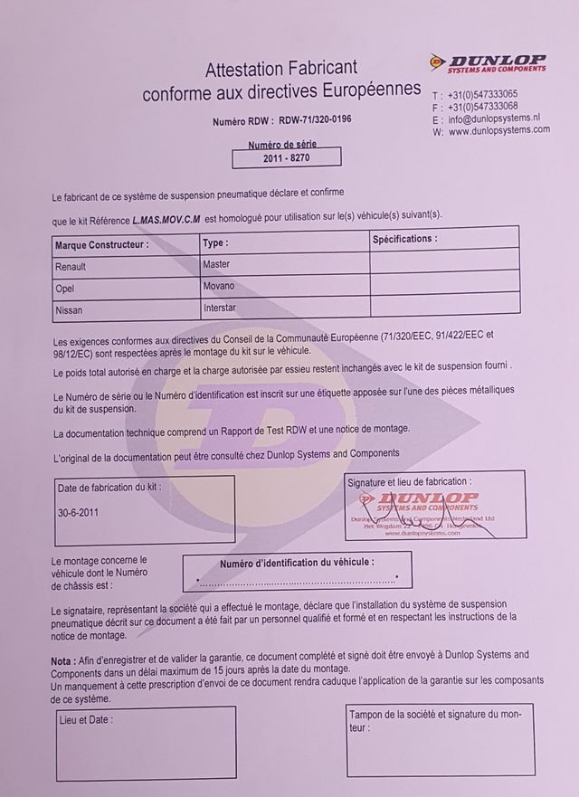 Neumatica compresor Dunlop