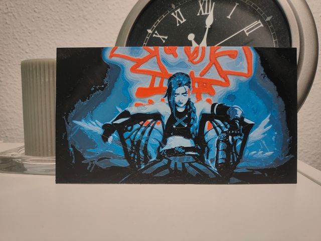 CUADRO EN RELIEVE DE JINX ARCANE