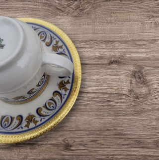 Servizio da Caffè in Oro e Cobalto