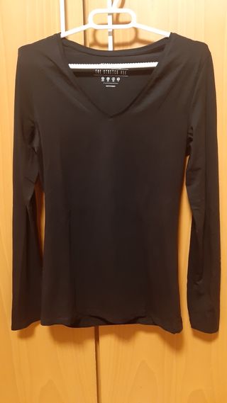 Camiseta manga larga negra