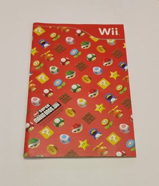Manual new super mario bros de wii como nuevo.
