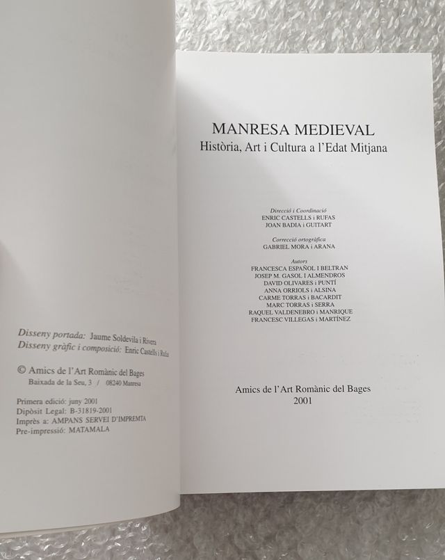 Libro Manresa Medieval