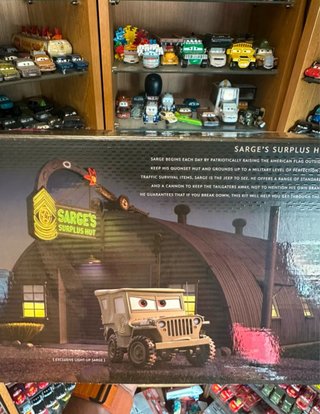 Disney Pixar Cars Sarge Precision Playset