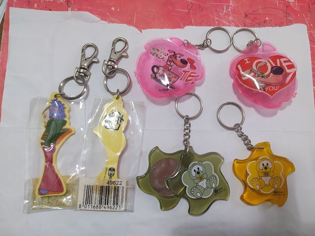 6 portachiavi x ragazzina onix 2 con specchietto