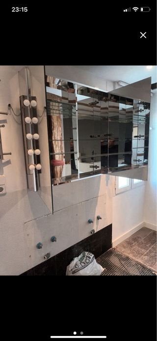 Espejo armario con luces focos tocador camerino