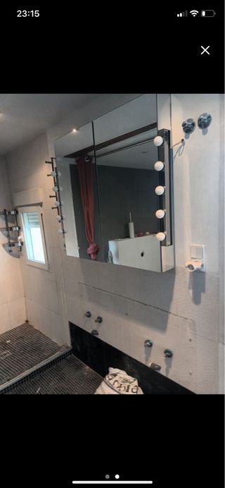 Espejo armario con luces focos tocador camerino