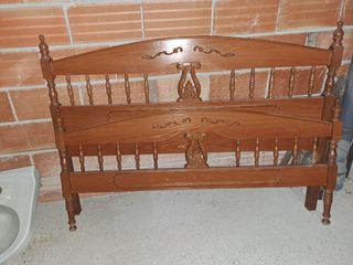 Cabecero antiguo 135 y pie de cama