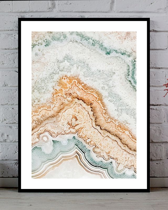 Cuadro con ilustración Olas Color