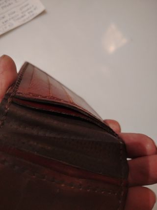 Cartera Mixta de piel hecha a mano