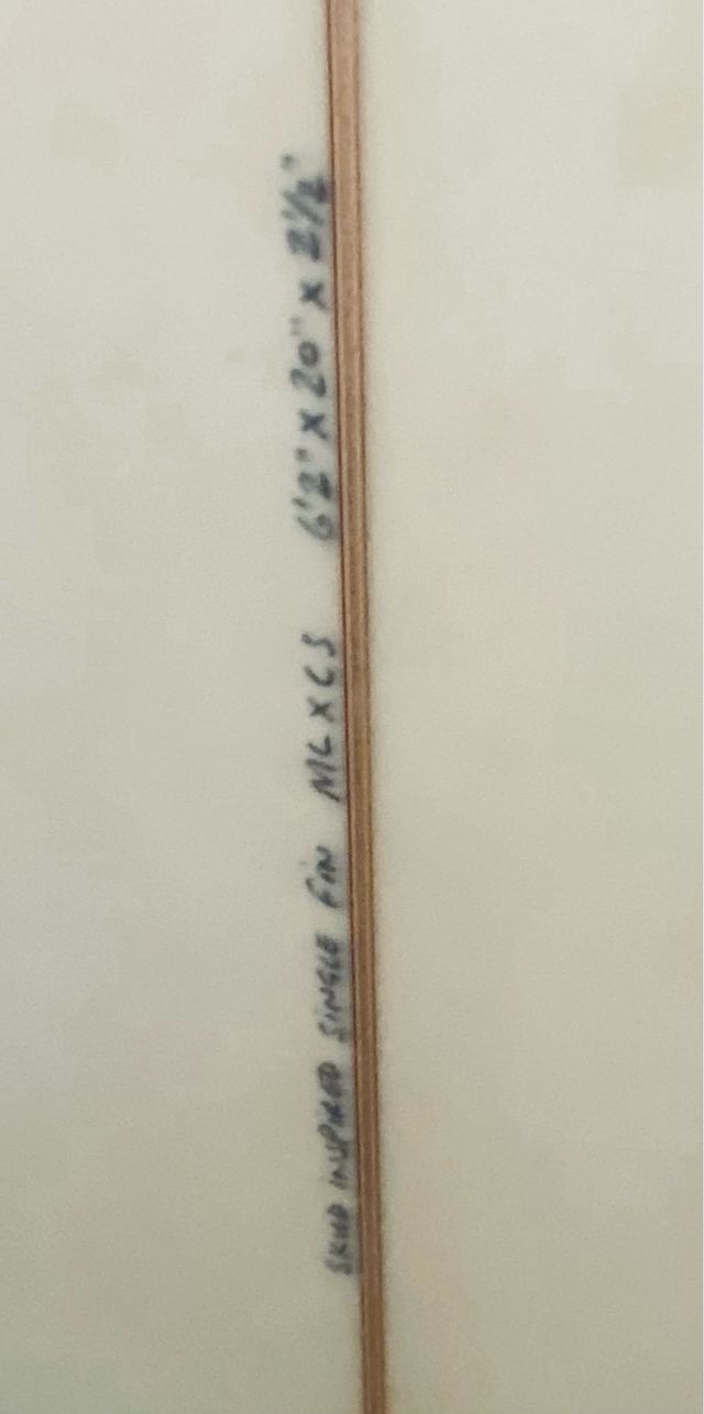 Tabla de Surf Single Fin 6’ 2”