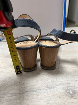 Sandalias azules plataforma