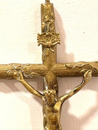 ANTIGUO CRUCIFIJO DE BRONCE