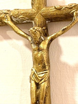 ANTIGUO CRUCIFIJO DE BRONCE