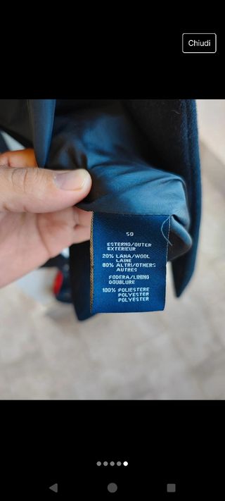 Cappotto uomo di lana