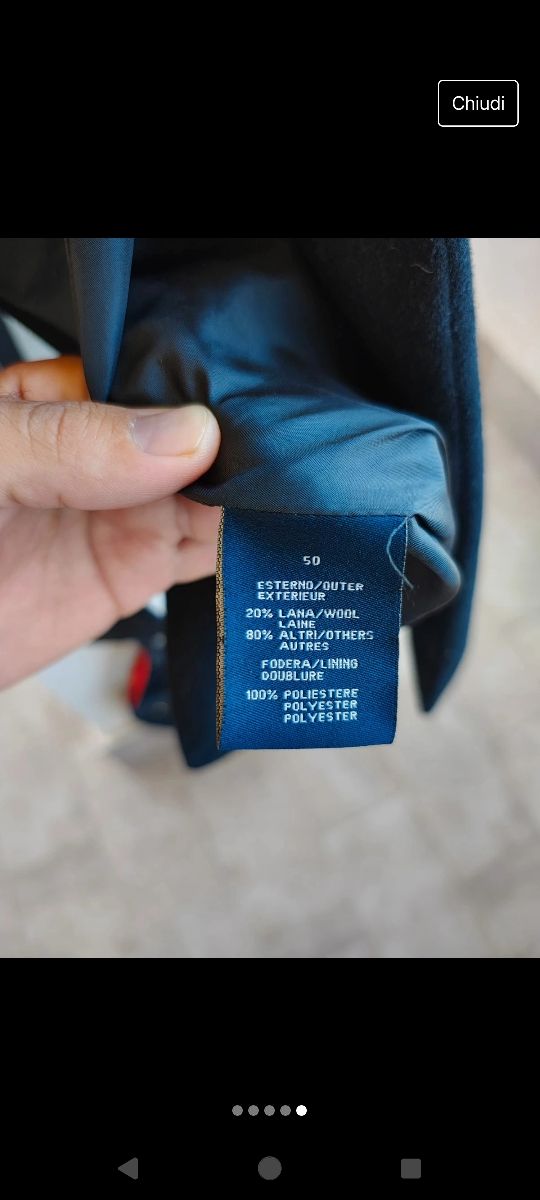 Cappotto uomo di lana