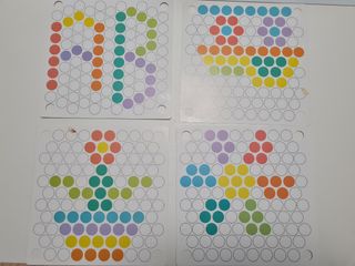 Juego Montessori: cuentas de madera