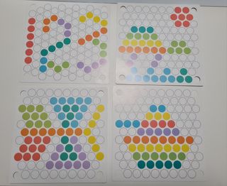 Juego Montessori: cuentas de madera