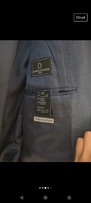 Abito uomo primaverile/estivo