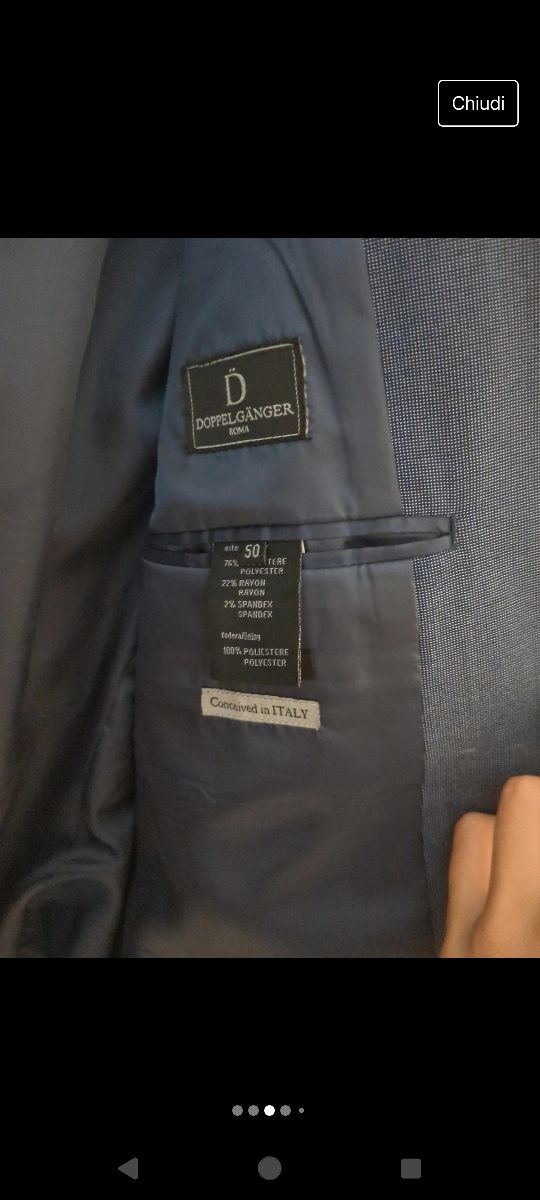 Abito uomo primaverile/estivo