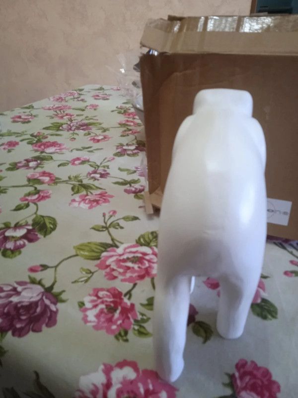 Elefante bianco in ceramica