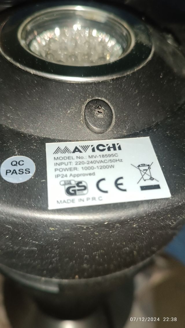 Estufa/mesita, con luz