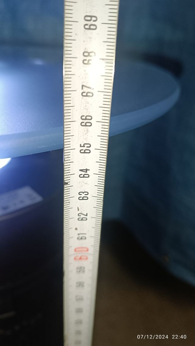 Estufa/mesita, con luz