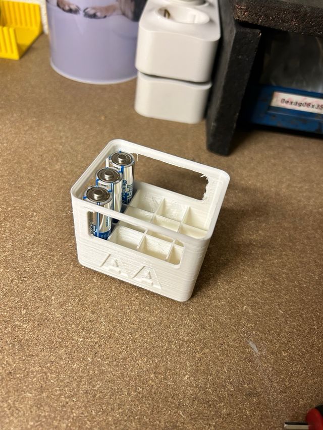 Organizador de pilas AA