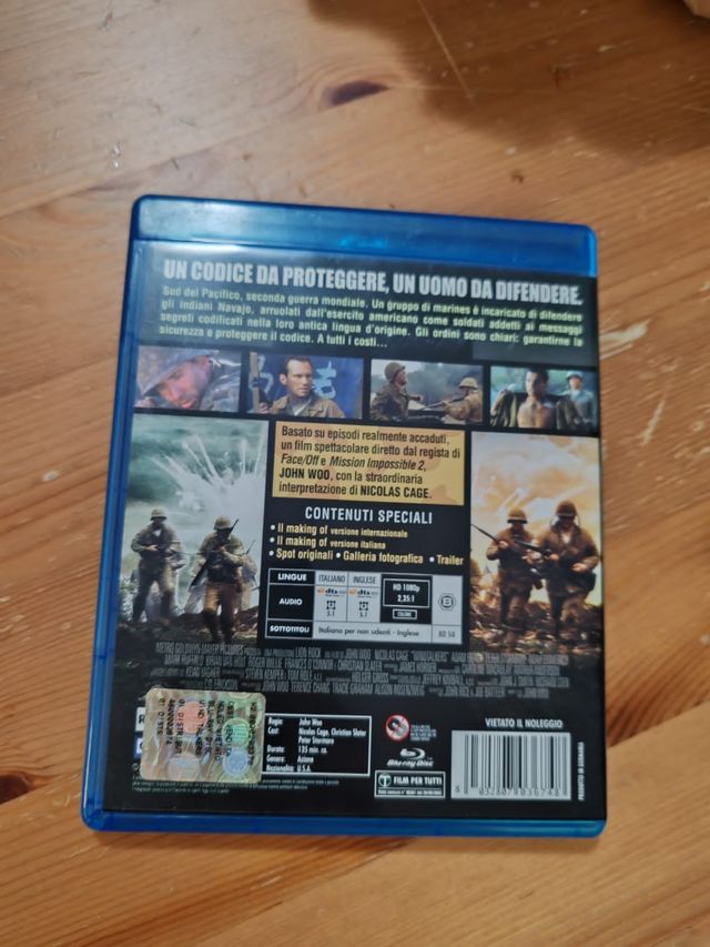 Windtalkers film Bluray disc