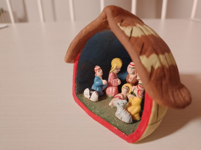 Piccolo presepe etnico in ceramica