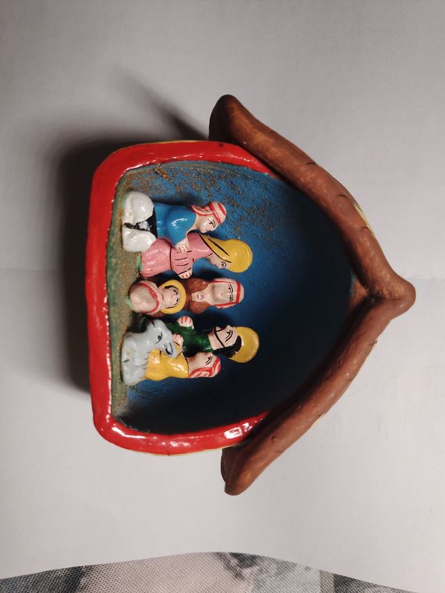 Piccolo presepe etnico in ceramica