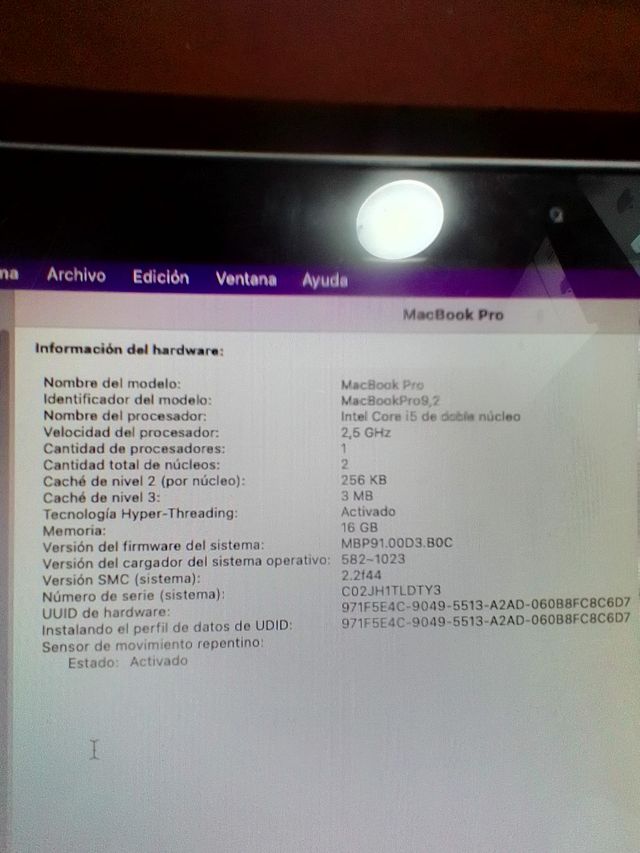 MACBOOK PRO 13'' 2012 SEQUOIA