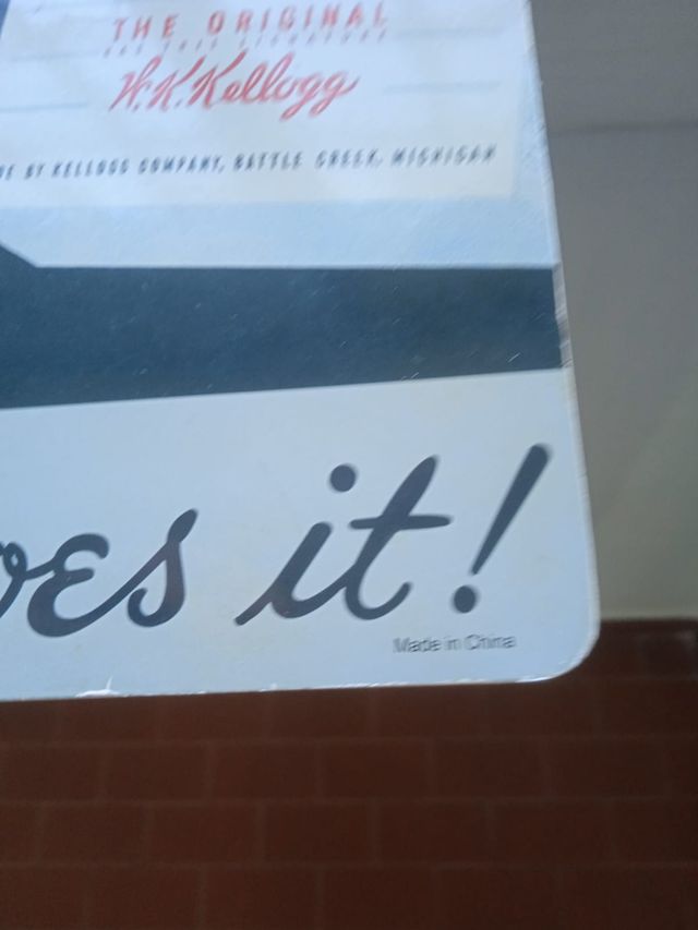 Calendario perpetuo vintage Kellogg's Corn Flakes