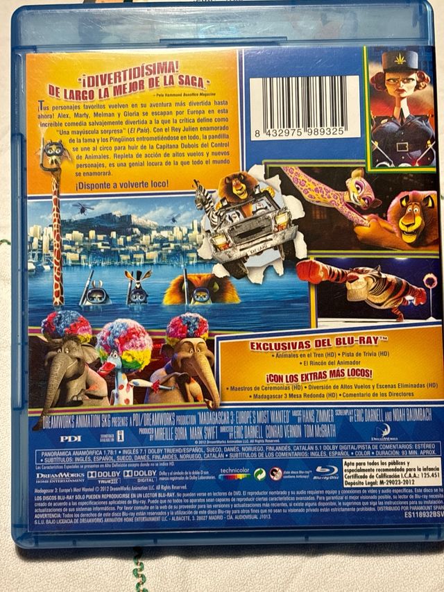 Mafagascar 3. De marcha por Europa