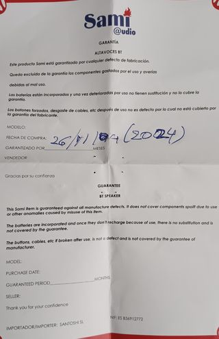 Altavoz Bluetooth Sami RS-984