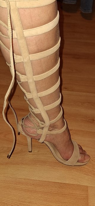 Zapatos tacon estilo romano