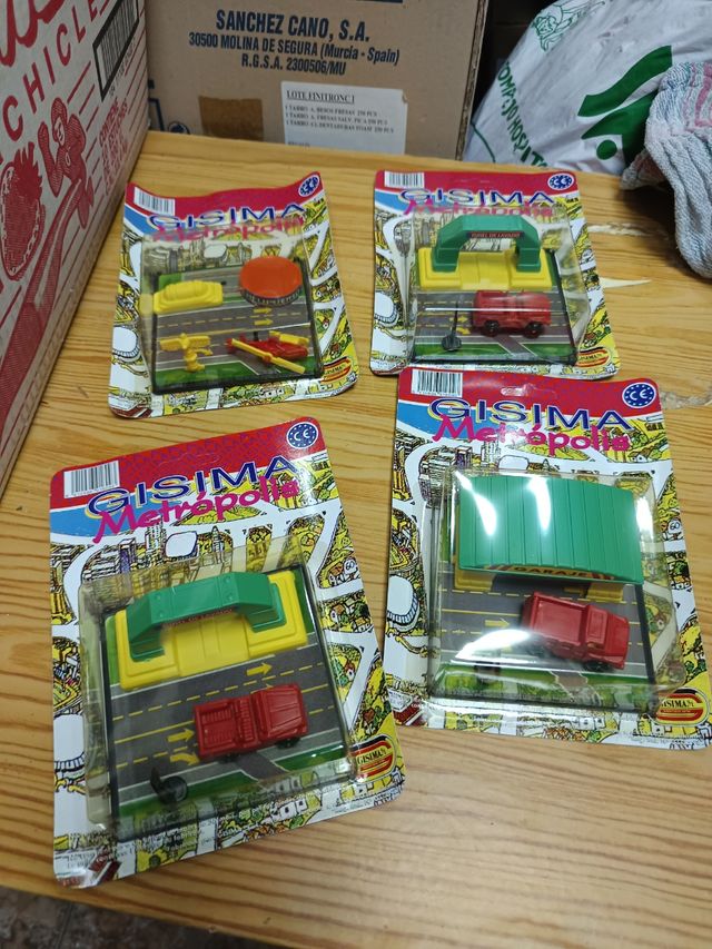 Coche con accesorios lote de 3, años 80 