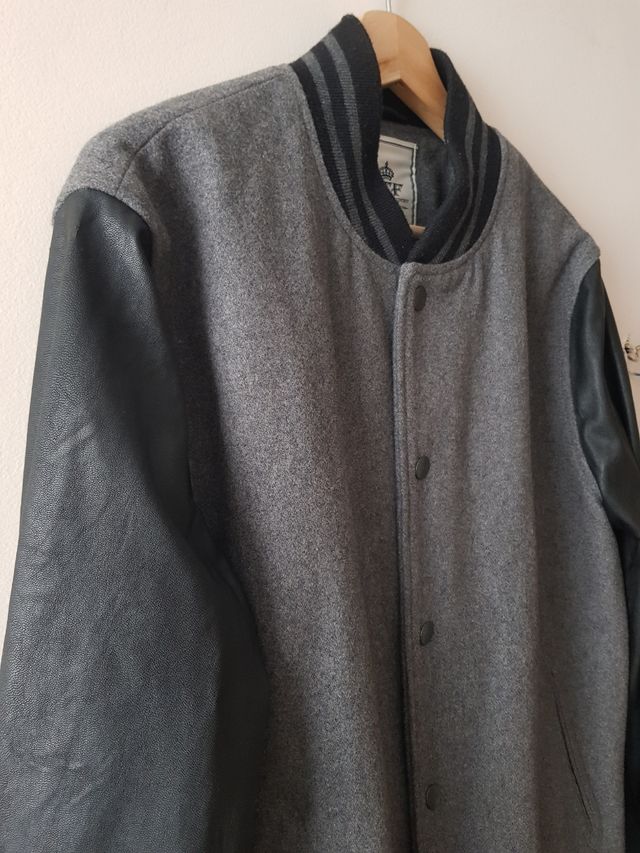 Chaqueta Bomber Cuero Cortefiel Hombre