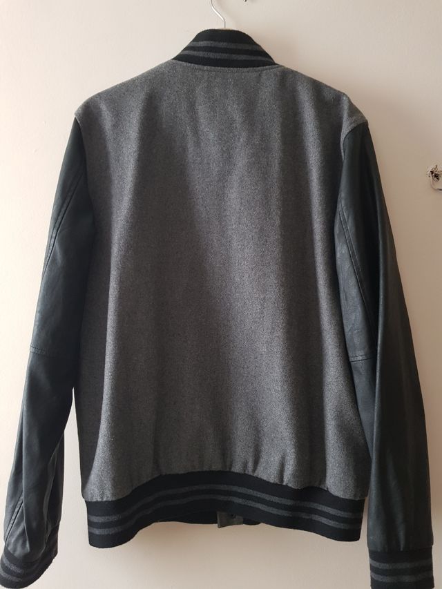 Chaqueta Bomber Cuero Cortefiel Hombre