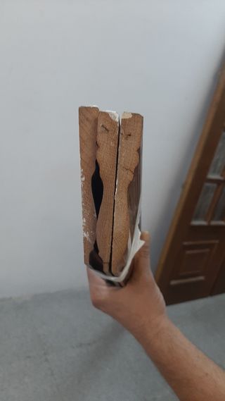 Puerta doble de roble macizo y cristal