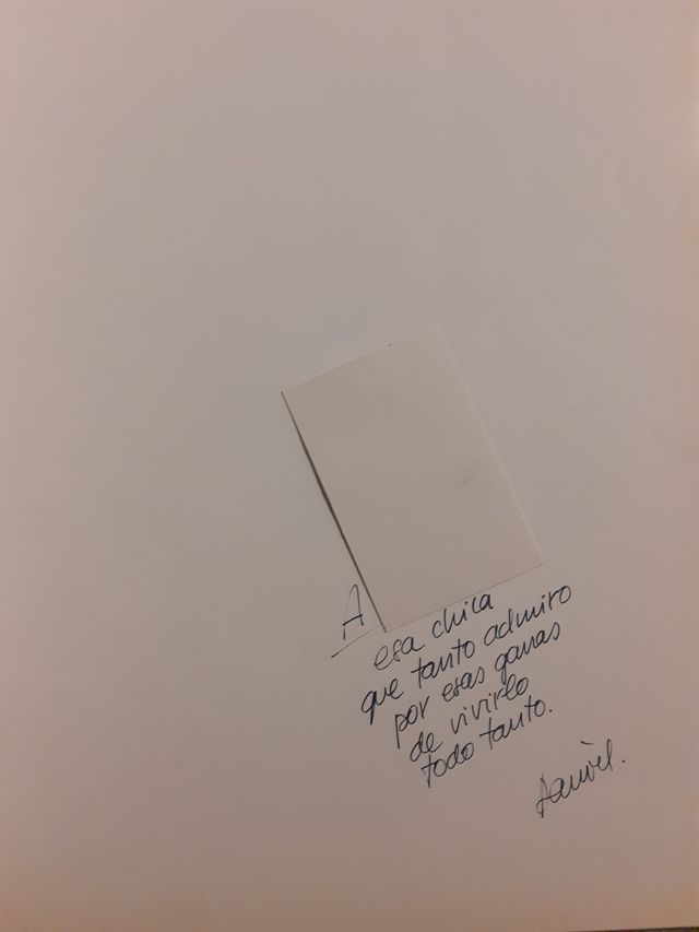 Creatas y ejecutas, dedicado por autor