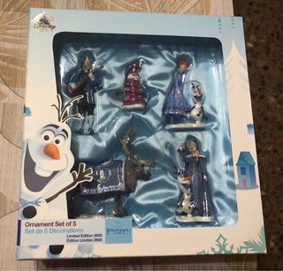 Caja Set Adornos Frozen Elsa Anna Disney Store